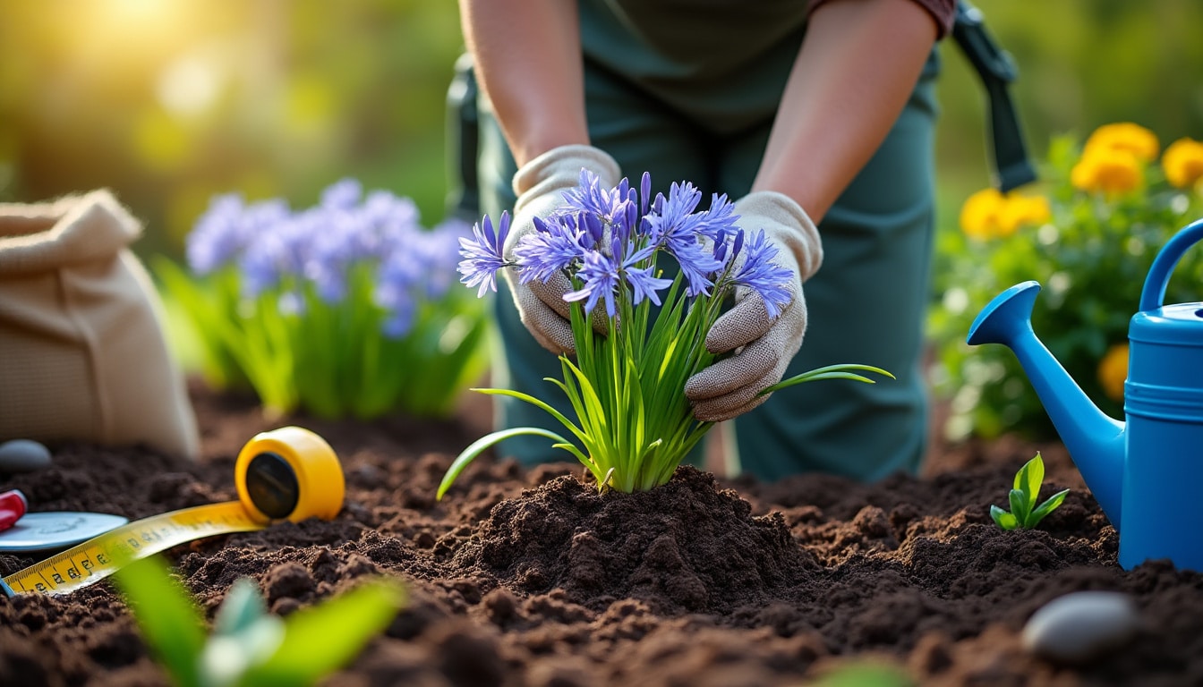 Planter agapanthe en pleine terre : coût et durée