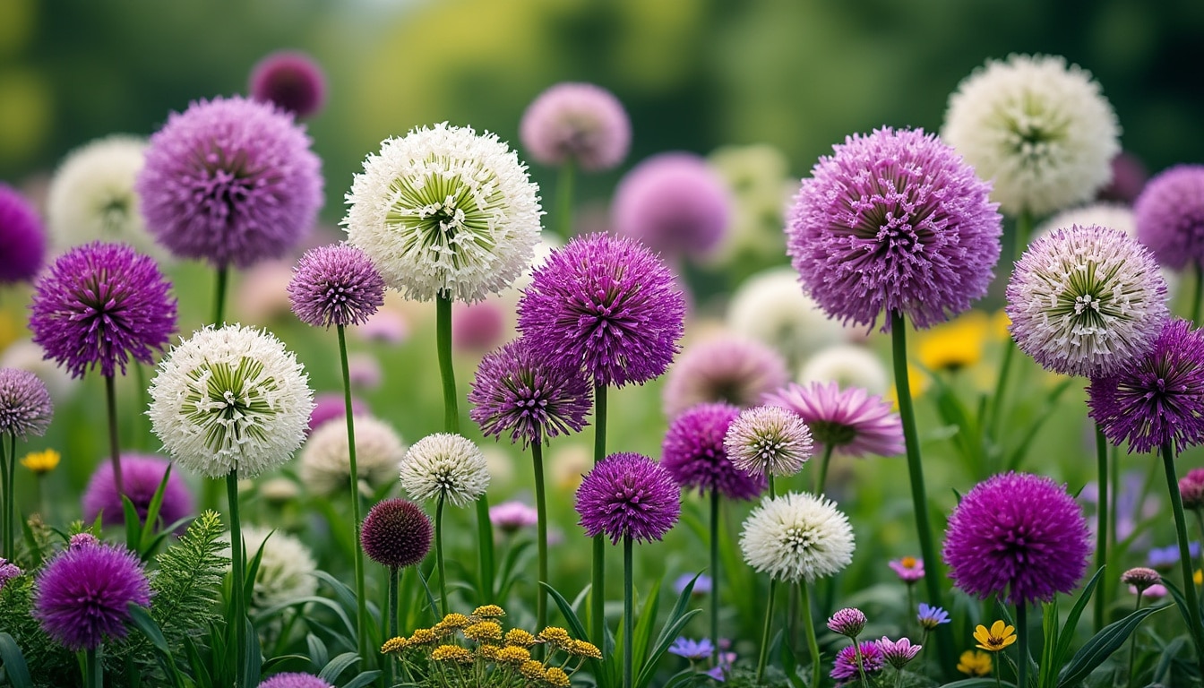 Allium : les variétés spectaculaires et leur tenue