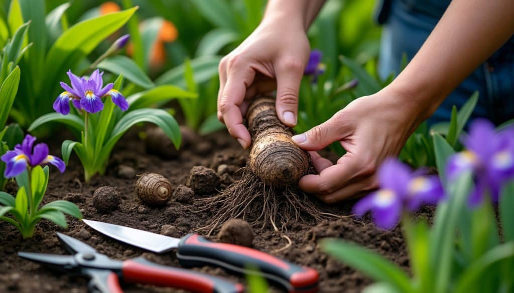 Iris de jardin : diviser les rhizomes au bon moment