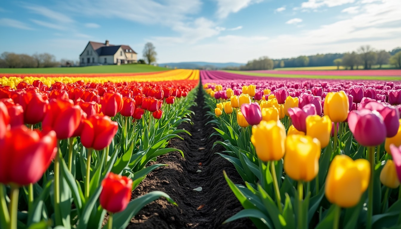 Saison des tulipes en France : de la sortie de terre à la fin de floraison