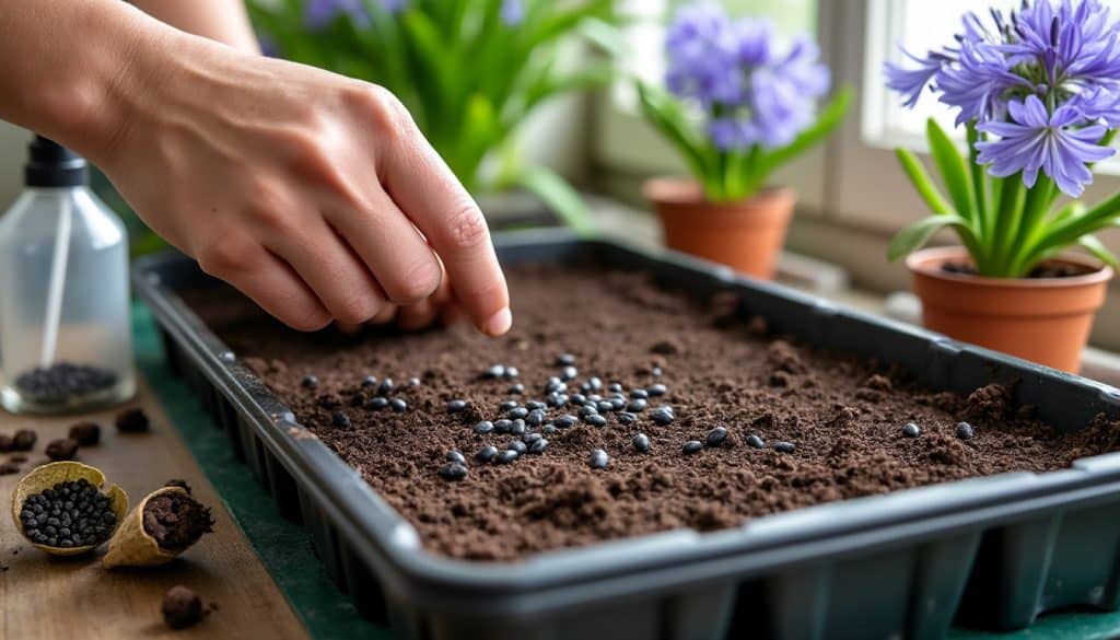 Semer des graines d&rsquo;agapanthe : période, méthode et délai de floraison